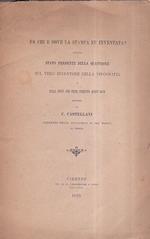 Da chi e dove la stampa fu inventata ? Ovvero stato presente della questione sul vero inventore della tipografia e sulla città che prima esercitò quest' arte