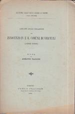 Appunti sulle relazioni tra Innocenzo IV e il Comune di Vercelli (1243. 1254). Nota