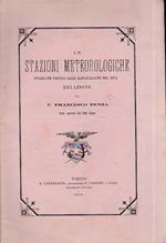 Le stazioni meteorologiche stabilite presso alle Alpi Italiane nel 1872. Relazione