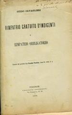 Rimpatrio gratuito d'indigenti e rimpatrio obbligatorio. Estratto dal periodico La Scuola Positiva, anno VI, 1896, n. 2
