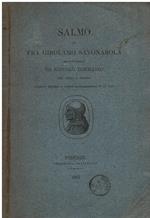 Salmo recato in italiano da Niccolò Tommaseo col testo a fronte corretto secondo il Codice Magliabechiano 90 Cl. XXXV