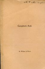 Camphoric Acid. Copia autografata
