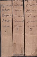 Disionari Piemontèis, Italian, Latin e Fransèis conpöst dal preive Casimiro Zalli d' Cher