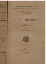 Le Maccheronee. A cura di Alessandro Luzio. Seconda edizione riveduta
