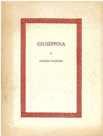 Giuseppina - Giuseppe Raimondi - copertina