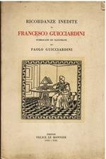 Ricordanze inedite di Francesco Guicciardini