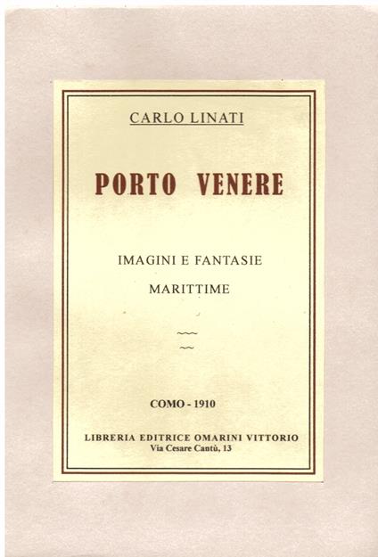 Porto Venere - Carlo Linati - copertina
