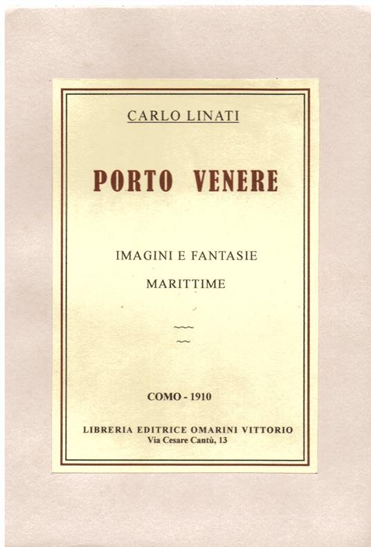 Porto Venere - Carlo Linati - copertina