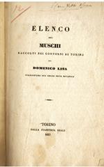 Elenco dei muschi raccolti nei contorni di Torino