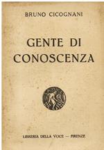 Gente di conoscenza. Prima edizione