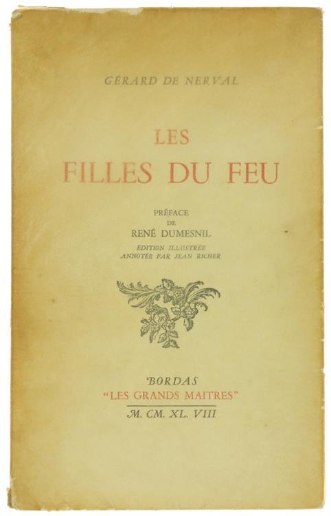 Les Filles du Feu - Gérard de Nerval - copertina