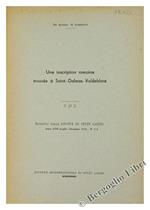 Une Inscription Romaine Trouvee a Saint-Dalmas Valdeblore