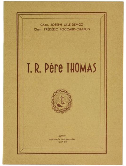 T.R. Pere Thomas - Joseph Lale-Démoz,Frédéric Poccard-Chapuis - copertina