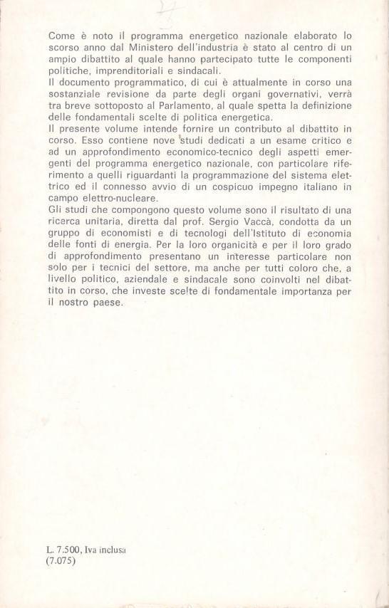 Una Strategia per lo Sviluppo Energetico Italiano