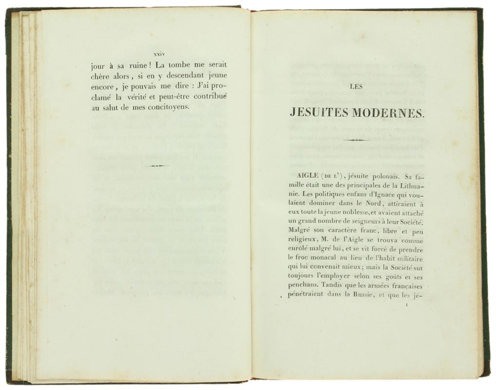 Les Jesuites Modernes, Pour Faire Suite au Mémoire de M. le Comte de Montlosier