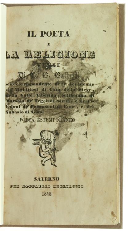 Il Poeta e la Religione. Versi - copertina