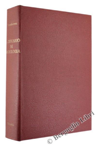 Dizionario di Sociologia - copertina
