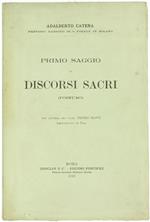 Primo Saggio di Discorsi Sacri (Postumo). con Lettera del Card. Pietro Maffi