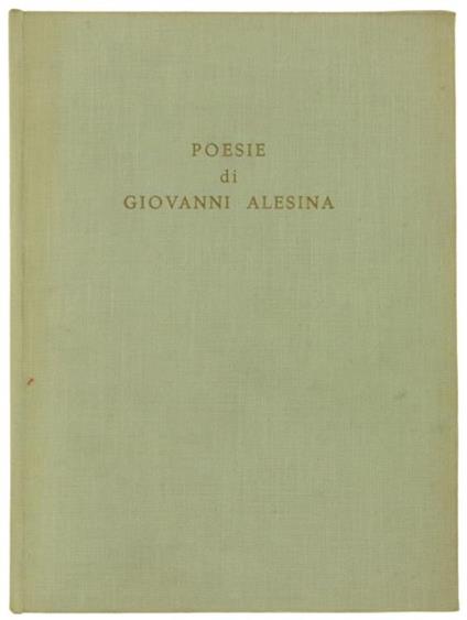 Poesie di Giovanni Alesina - Giovanni Alesina - copertina