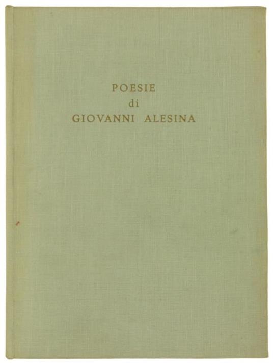 Poesie di Giovanni Alesina - Giovanni Alesina - copertina