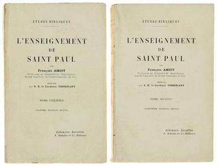L' Enseignement de Saint Paul - François Amiot - copertina