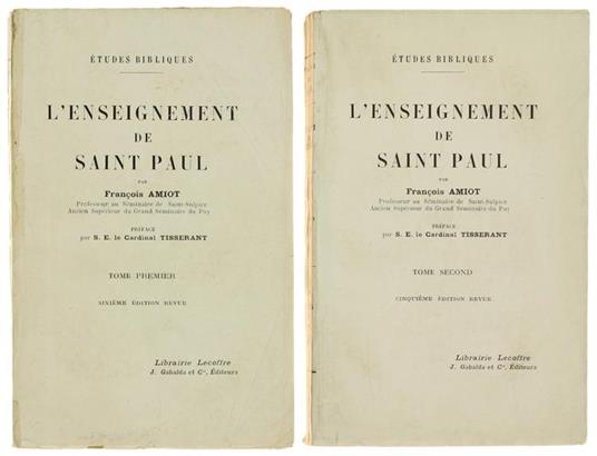 L' Enseignement de Saint Paul - François Amiot - copertina