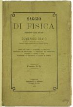 Saggio di Fisica Proposto alle Scuole. Teoria del Moto. Astronomia. Meccanica. Idrostatica ed Idrodinamica. Aerostatica ed Aerodinamica. Acustica