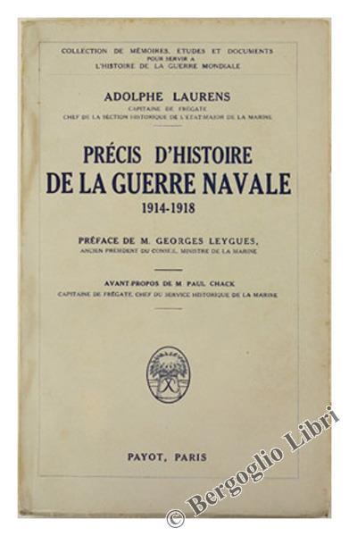 Precis d'Histoire de la Guerre Navale 1914-1918 - Adolphe Laurens - copertina