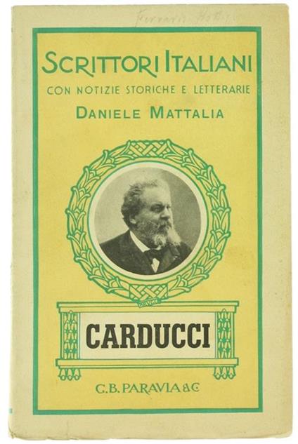 Giosue Carducci - Daniele Mattalia - copertina