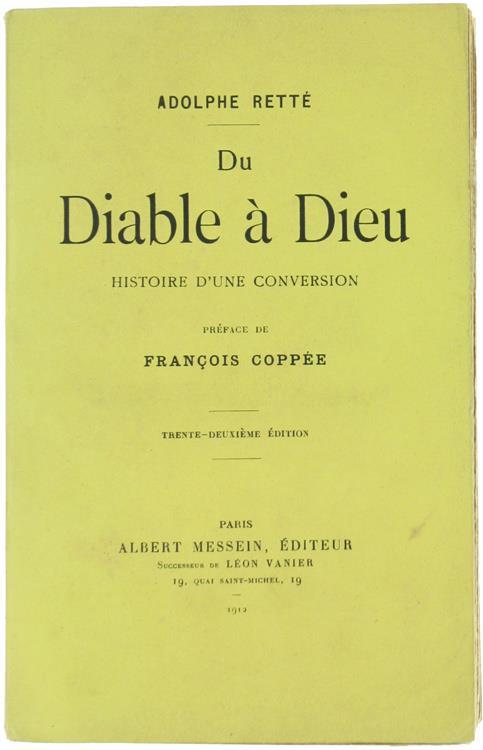 Du Diable a Dieu. Histoire d'Une Conversion - Adolphe Retté - copertina