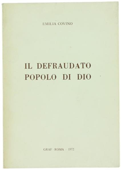 Il Defraudato Popolo di Dio - Emilia Covino - copertina