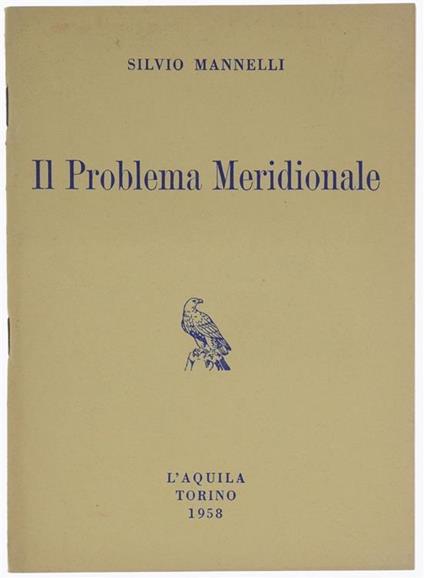 Il Problema Meridionale - Silvio Mannelli - copertina
