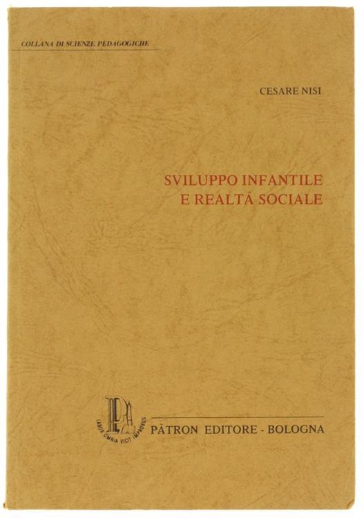 Sviluppo Infantile e Realtà Sociale - Cesare Nisi - copertina