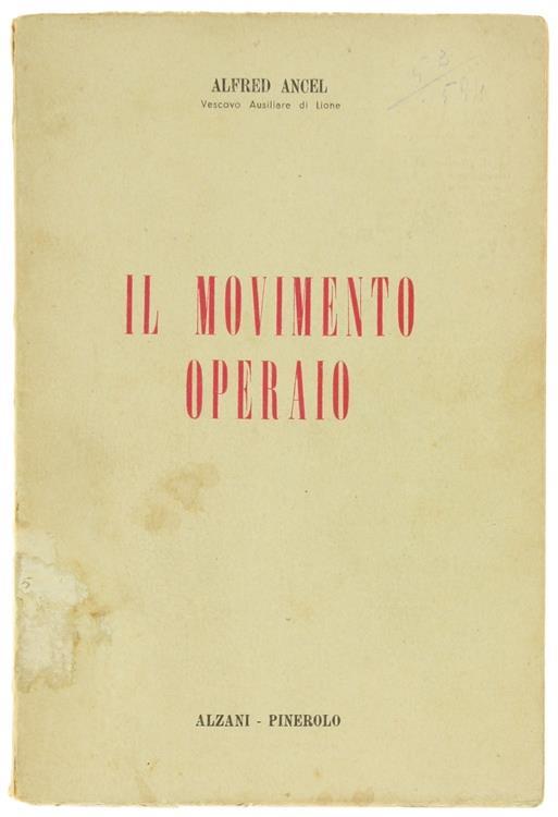 Il Movimento Operaio - Ancel Ancel - copertina