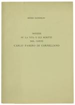 Notizie su la Vita e gli Scritti del Conte Carlo Pasero di Corneliano