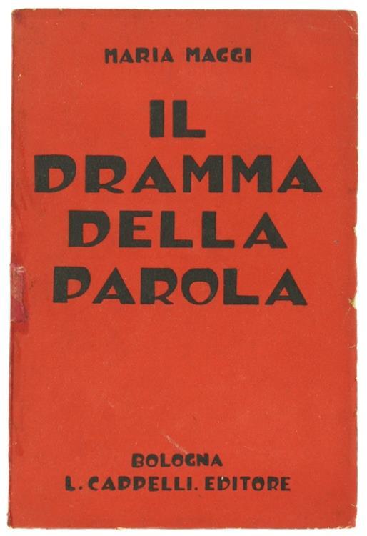 Il Dramma della Parola - Maria Maggi - copertina