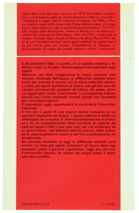 Alle origini della prima Internazionale