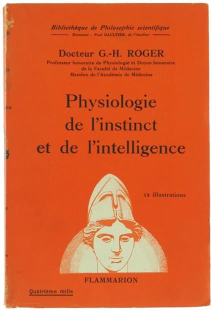 Physiologie de l'Instinct et de l'Intelligence - G.H. Roger - copertina