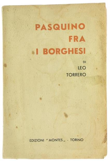 Pasquino fra i Borghesi - Leo Torrero - copertina