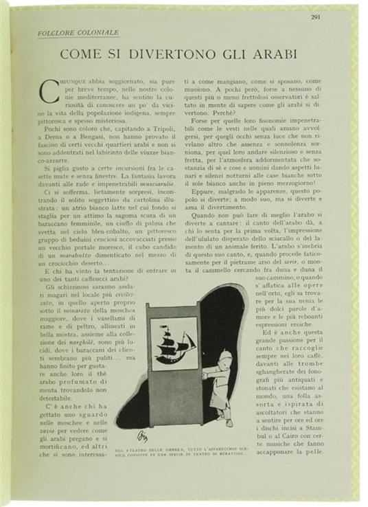 Come si Divertono gli Arabi. Folclore Coloniale - E. Bissi - copertina