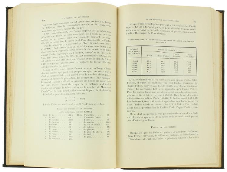 La Chimie du Savonnier et du Commerce de Corps Gras