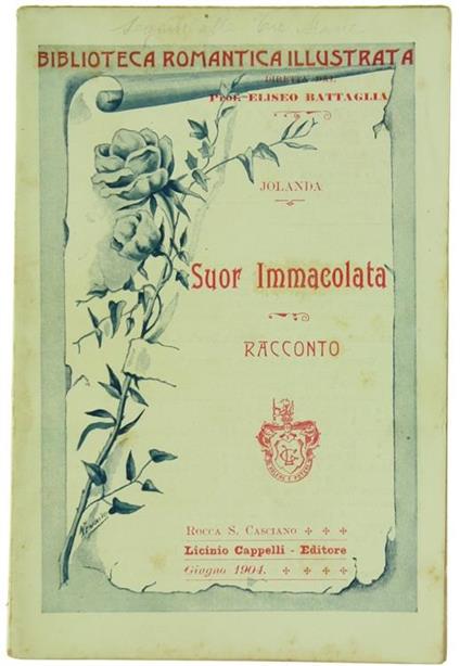 Suor Immacolata. Racconto - Jolanda - copertina