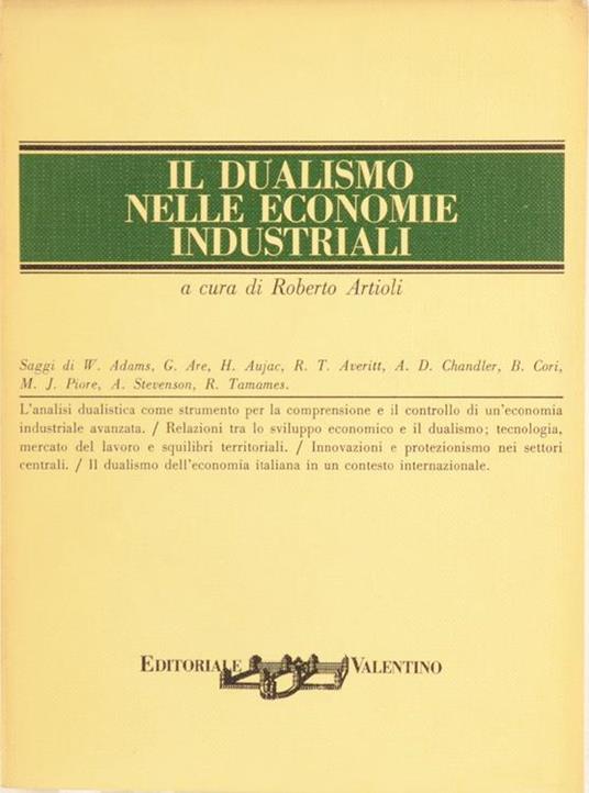 Il Dualismo nelle Economie Industriali - Romolo Artioli - copertina