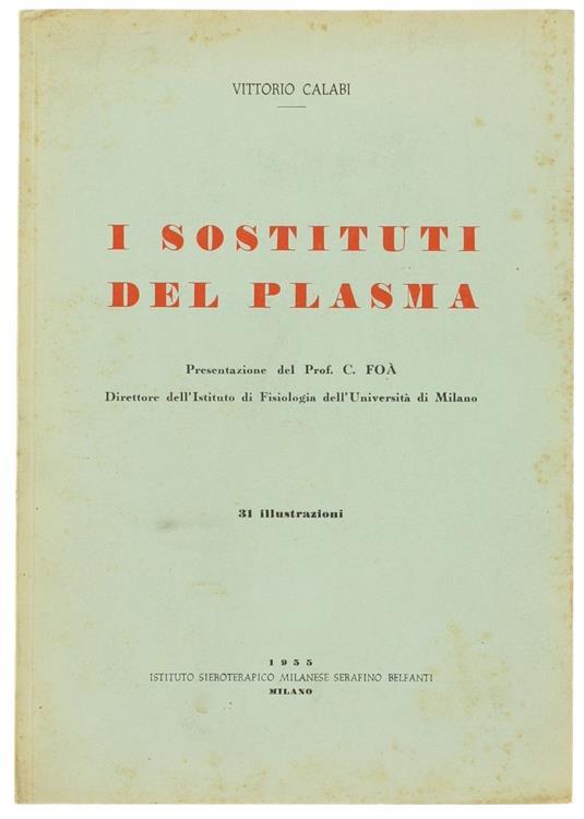 I Sostituti del Plasma - Vittorio Calabi - copertina