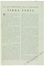 Terra Santa. nel XIX Centenario della Redenzione