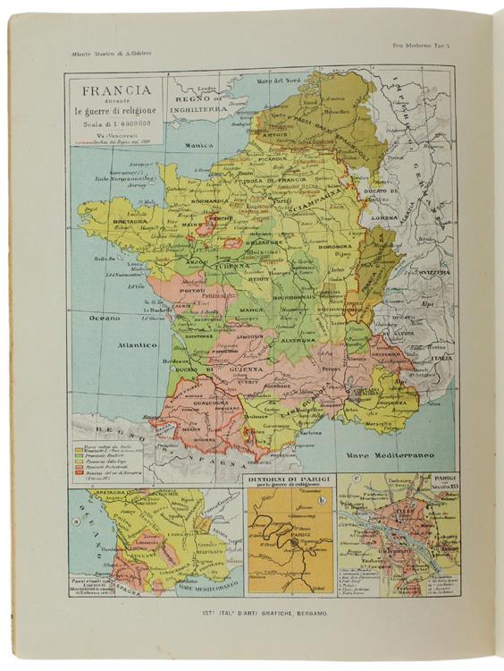 Testo-Atlante di Geografia Storica Generale e d'Italia in Particolare. Evo Moderno e Contemporaneo. Parte I: dal 1492 al 1789