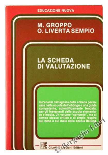 La Scheda di Valutazione - Mario Groppo - copertina