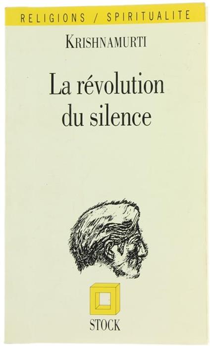 La Revolution du Silence - Jiddu Krishnamurti - copertina