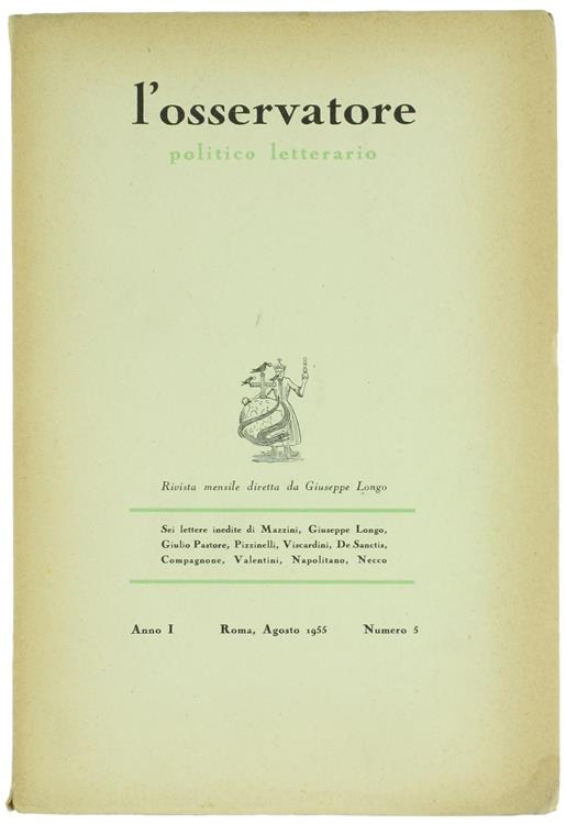 L' Osservatore Politico Letterario. Rivista Mensile. Anno I, N. 5