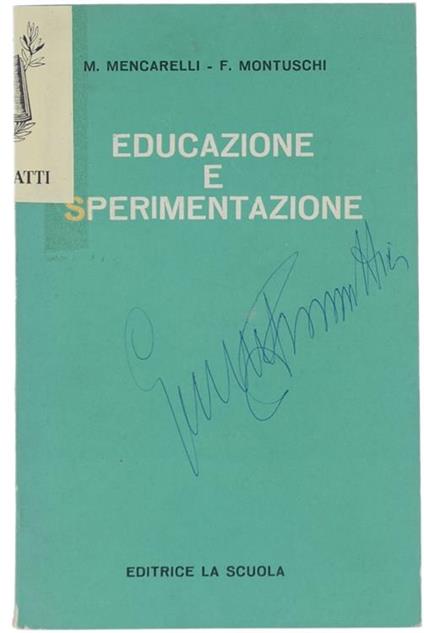 Educazione e Sperimentazion - Mario Mencarelli - copertina
